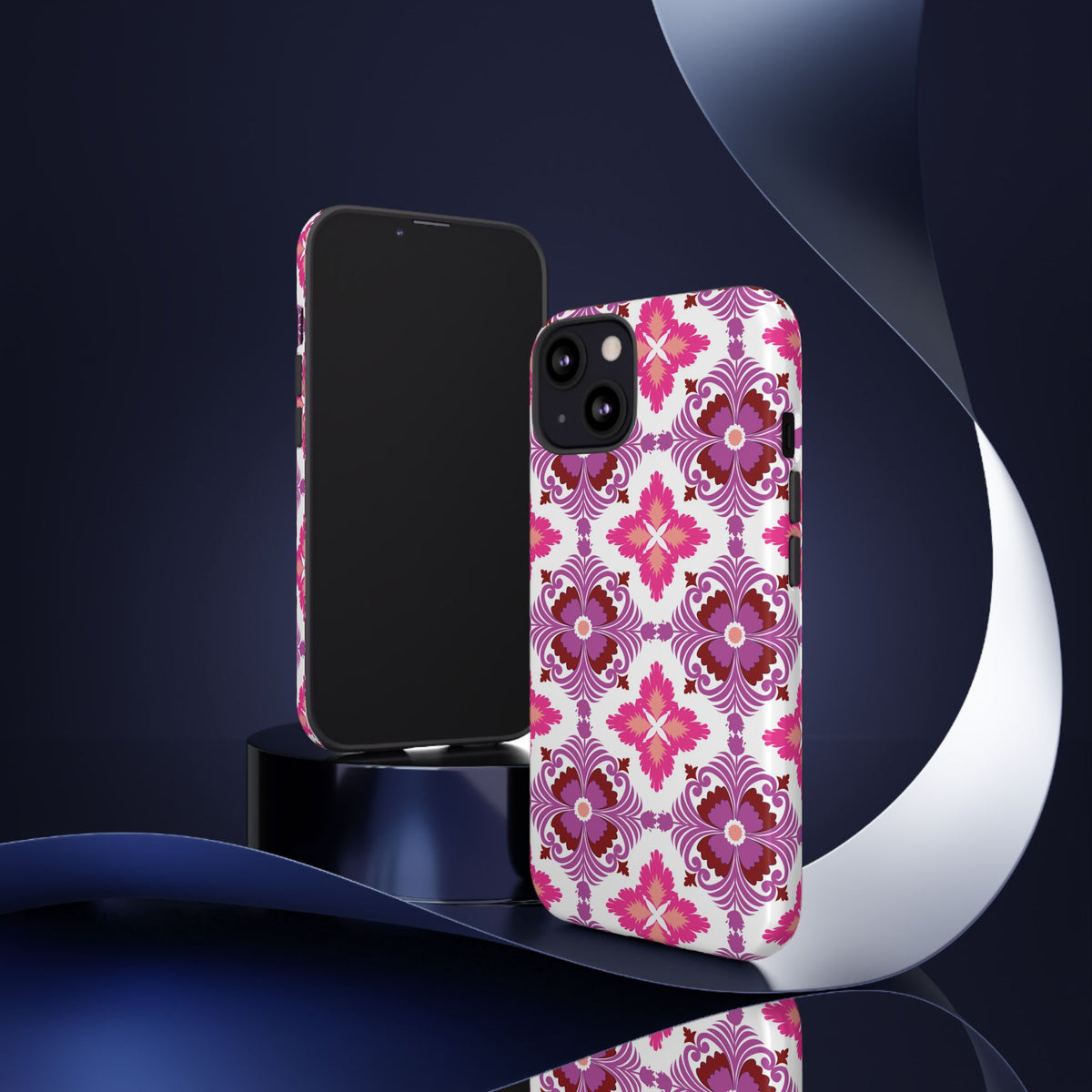 Pink Tile Floral Phone Case
