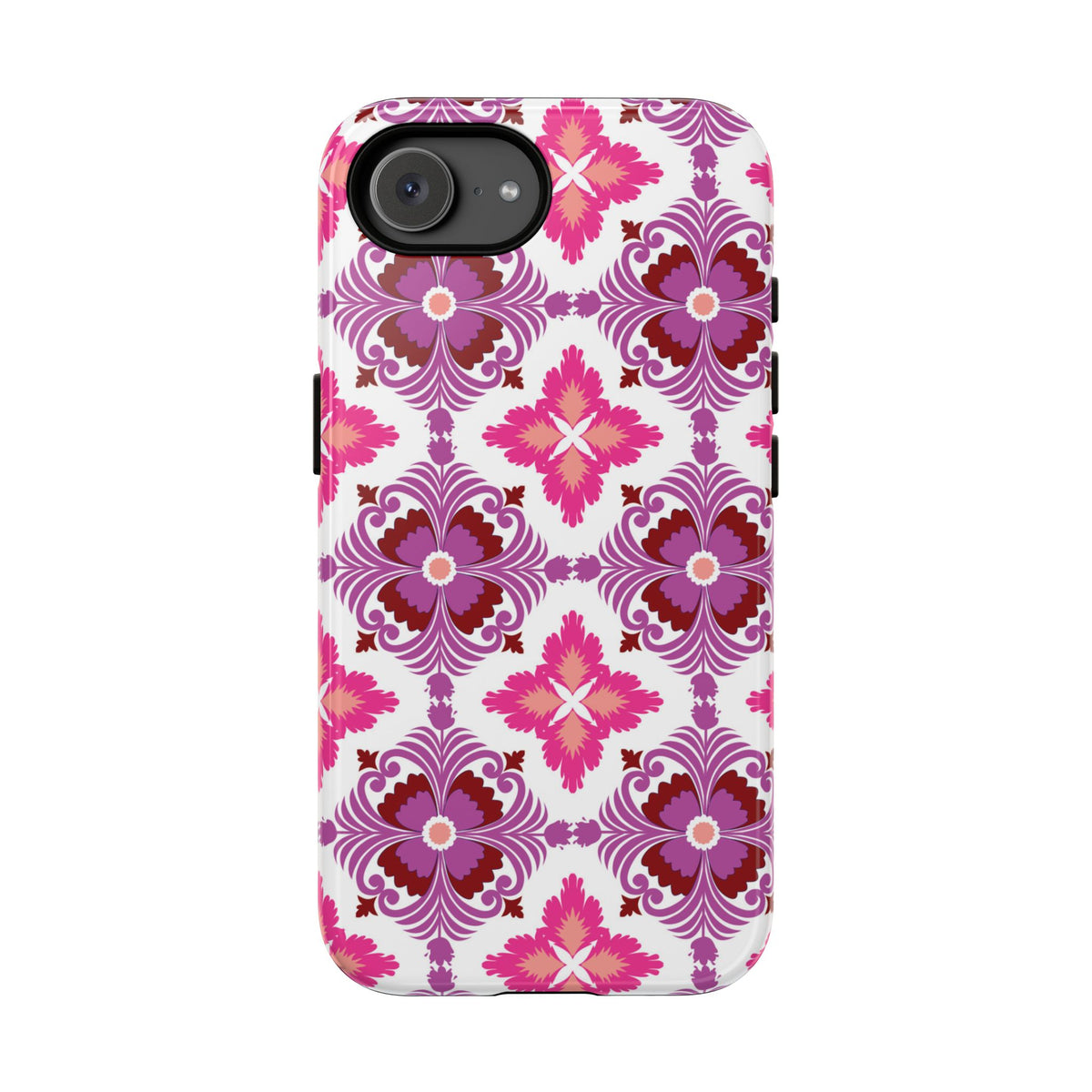 Pink Tile Floral Phone Case