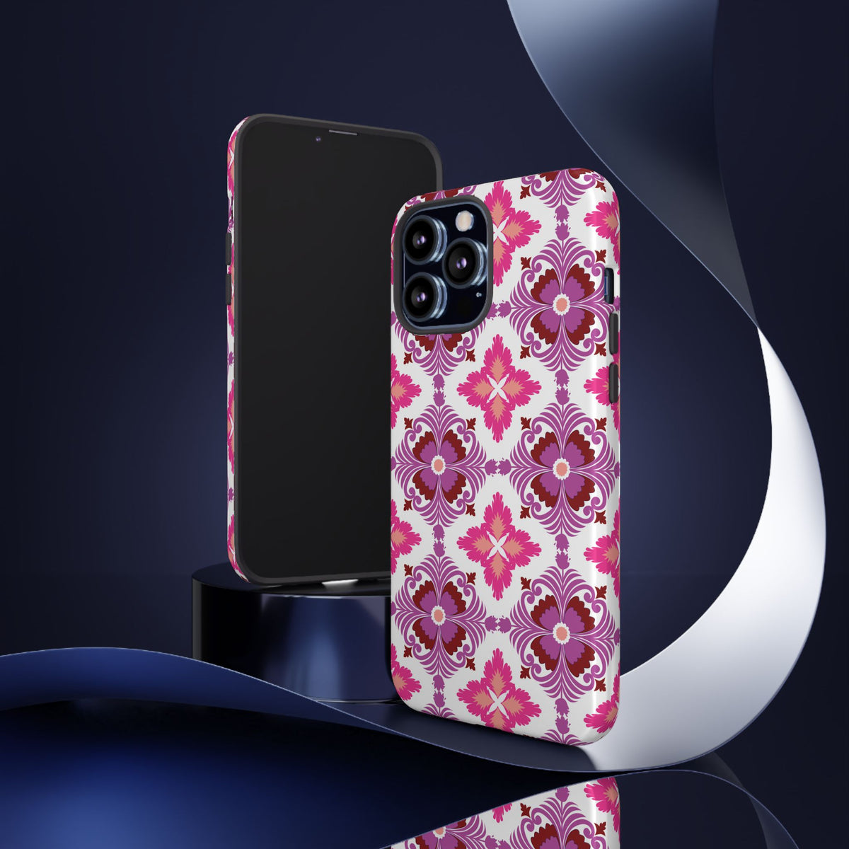 Pink Tile Floral Phone Case