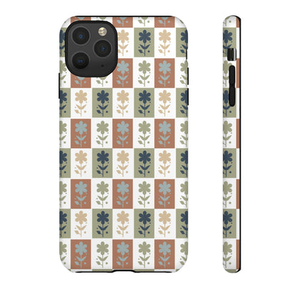 Floral Patchwork Tough Case — Retro Boho Phone Cover