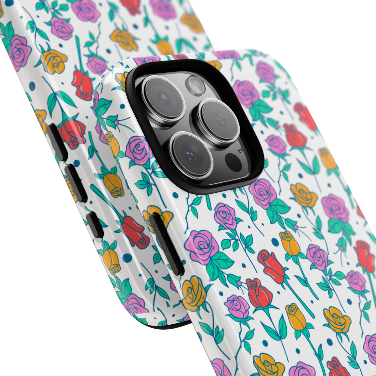 Floral Garden Tough Phone Case — Colorful Rose Pattern