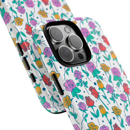 Floral Garden Tough Phone Case — Colorful Rose Pattern