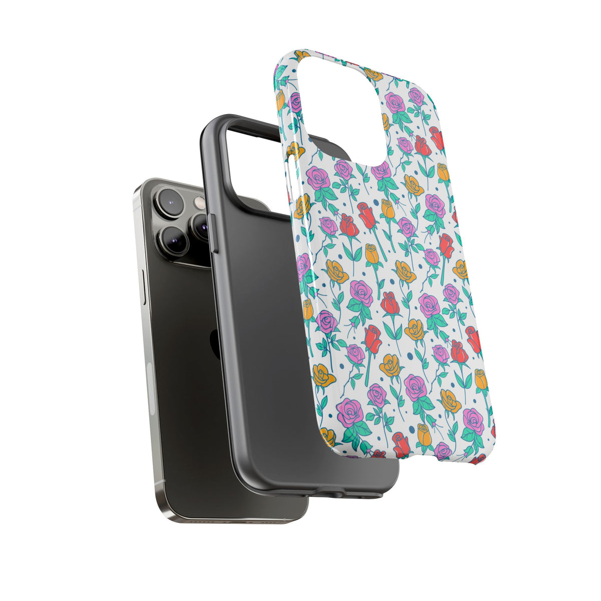 Floral Garden Tough Phone Case — Colorful Rose Pattern