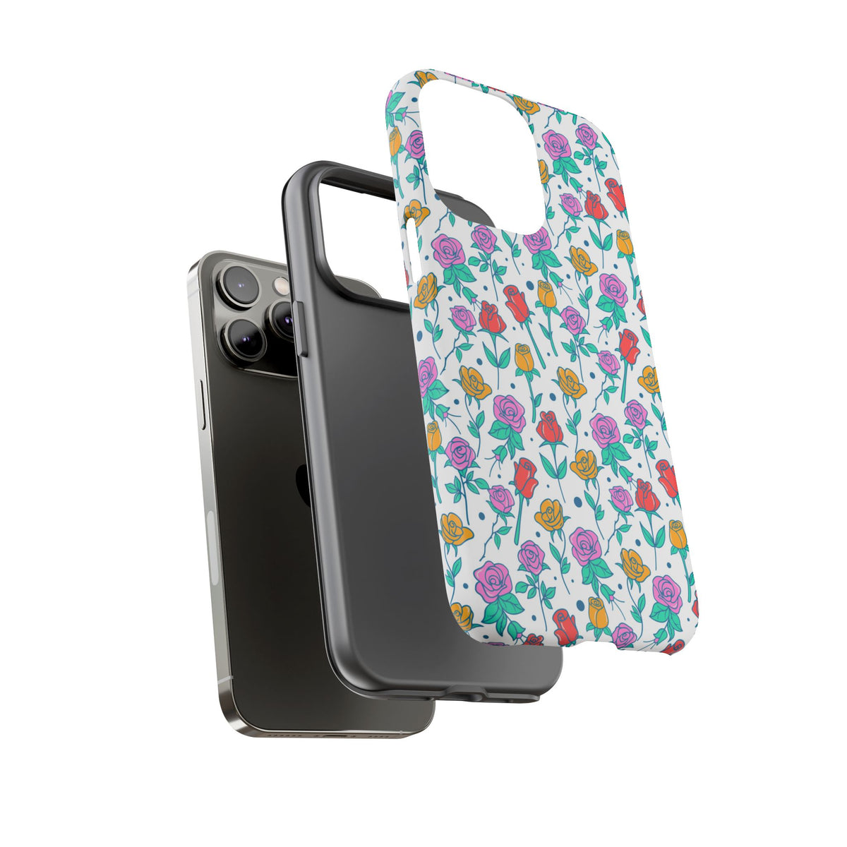 Floral Garden Tough Phone Case — Colorful Rose Pattern