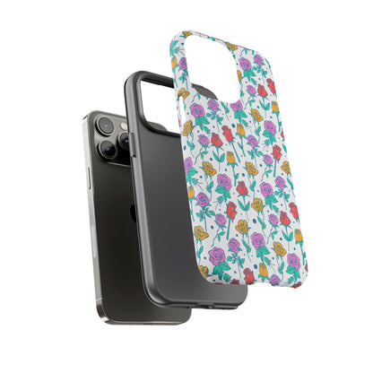 Floral Garden Tough Phone Case — Colorful Rose Pattern