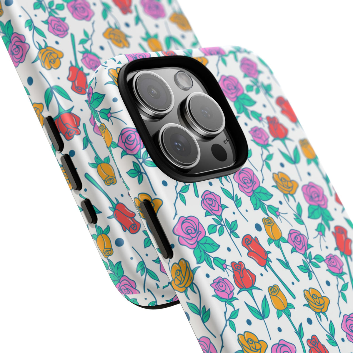 Floral Garden Tough Phone Case — Colorful Rose Pattern