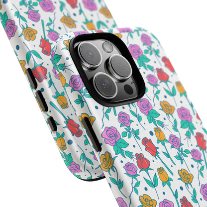Floral Garden Tough Phone Case — Colorful Rose Pattern