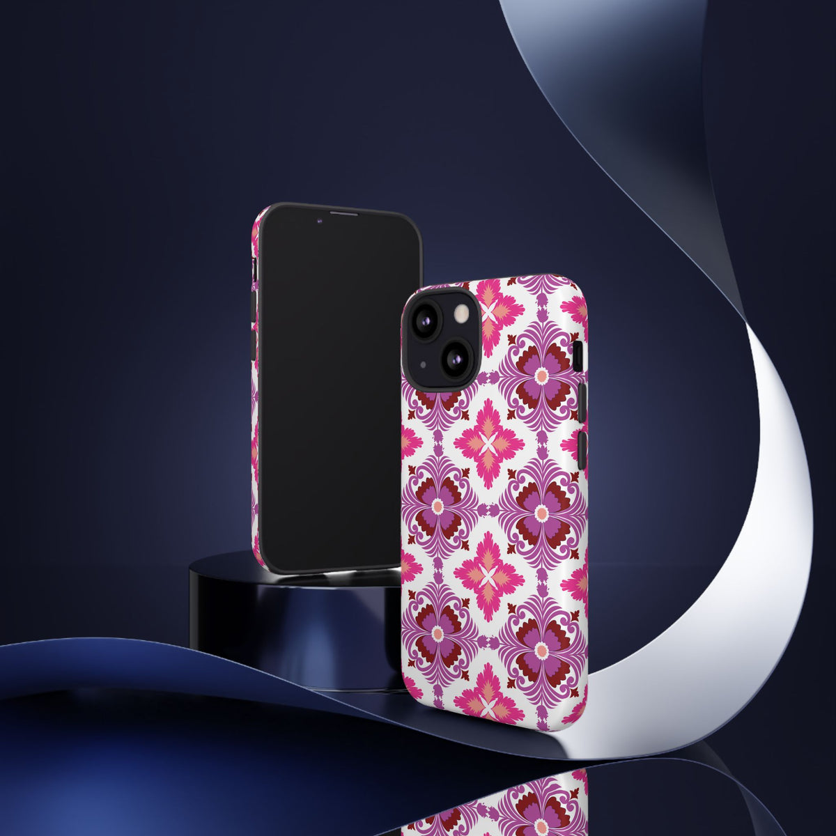 Pink Tile Floral Phone Case