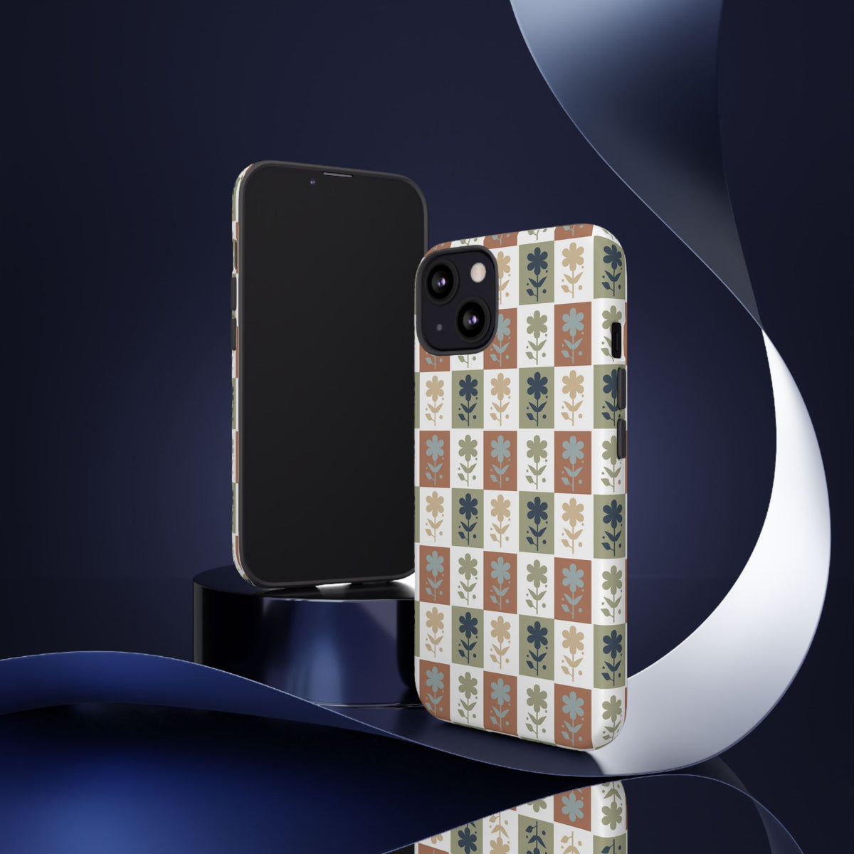 Floral Patchwork Tough Case — Retro Boho Phone Cover