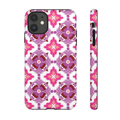 Pink Tile Floral Phone Case