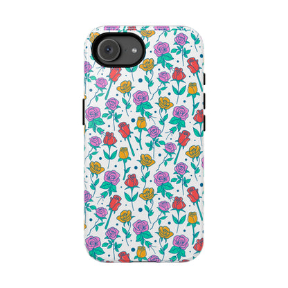 Floral Garden Tough Phone Case — Colorful Rose Pattern