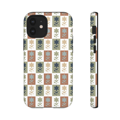 Floral Patchwork Tough Case — Retro Boho Phone Cover