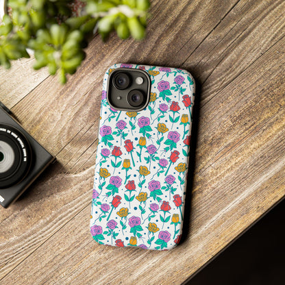 Floral Garden Tough Phone Case — Colorful Rose Pattern