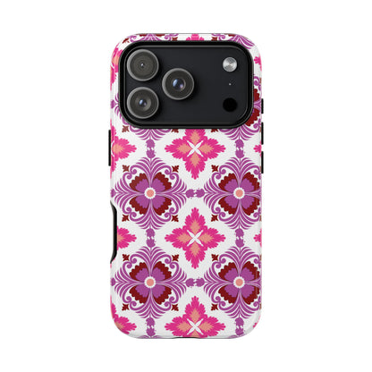 Pink Tile Floral Phone Case