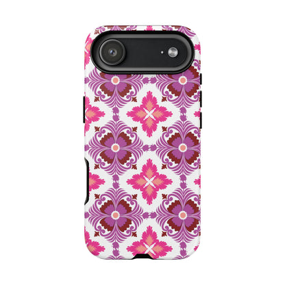 Pink Tile Floral Phone Case