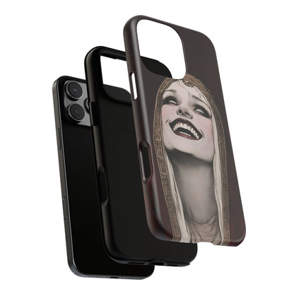 Phone Case — Gothic Laughing Nun Dark Art Protective Cover