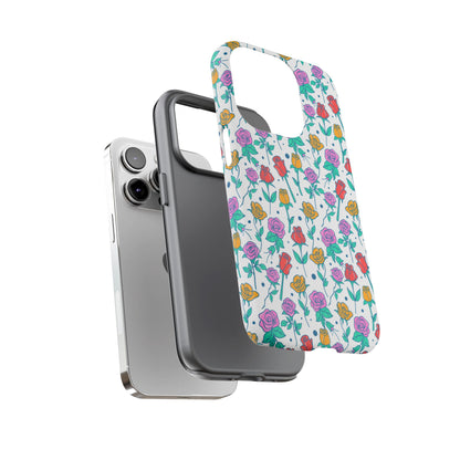 Floral Garden Tough Phone Case — Colorful Rose Pattern