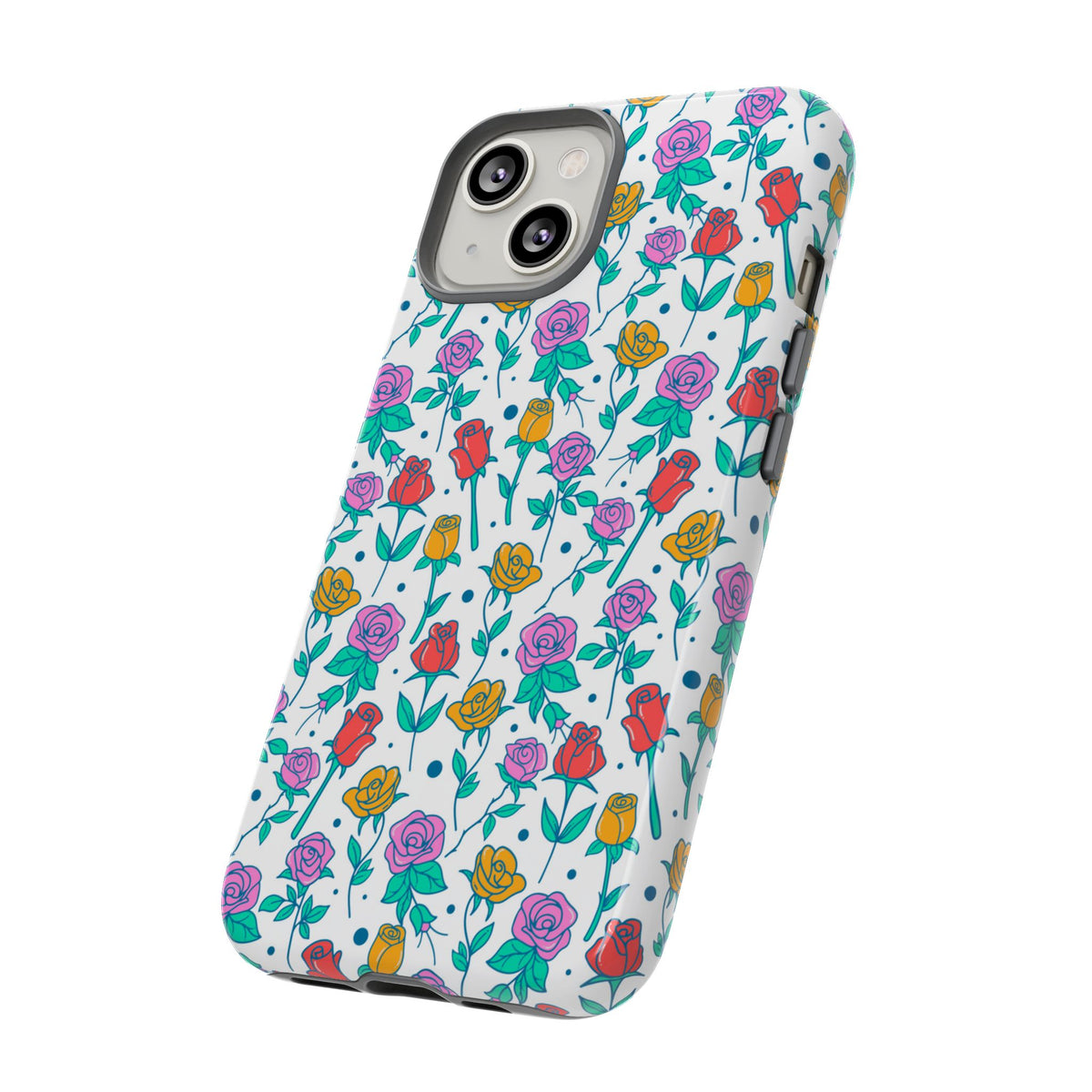 Floral Garden Tough Phone Case — Colorful Rose Pattern