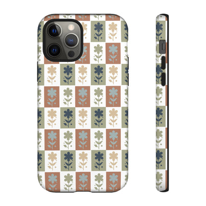 Floral Patchwork Tough Case — Retro Boho Phone Cover