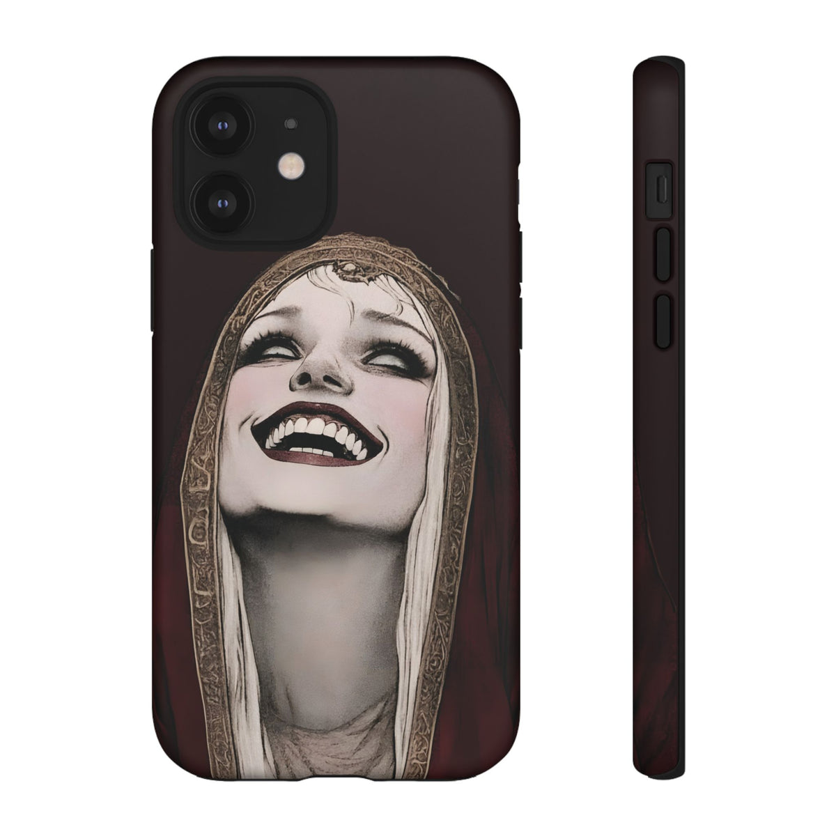 Phone Case — Gothic Laughing Nun Dark Art Protective Cover