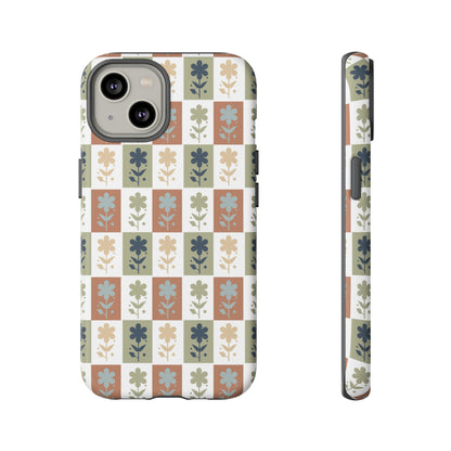 Floral Patchwork Tough Case — Retro Boho Phone Cover