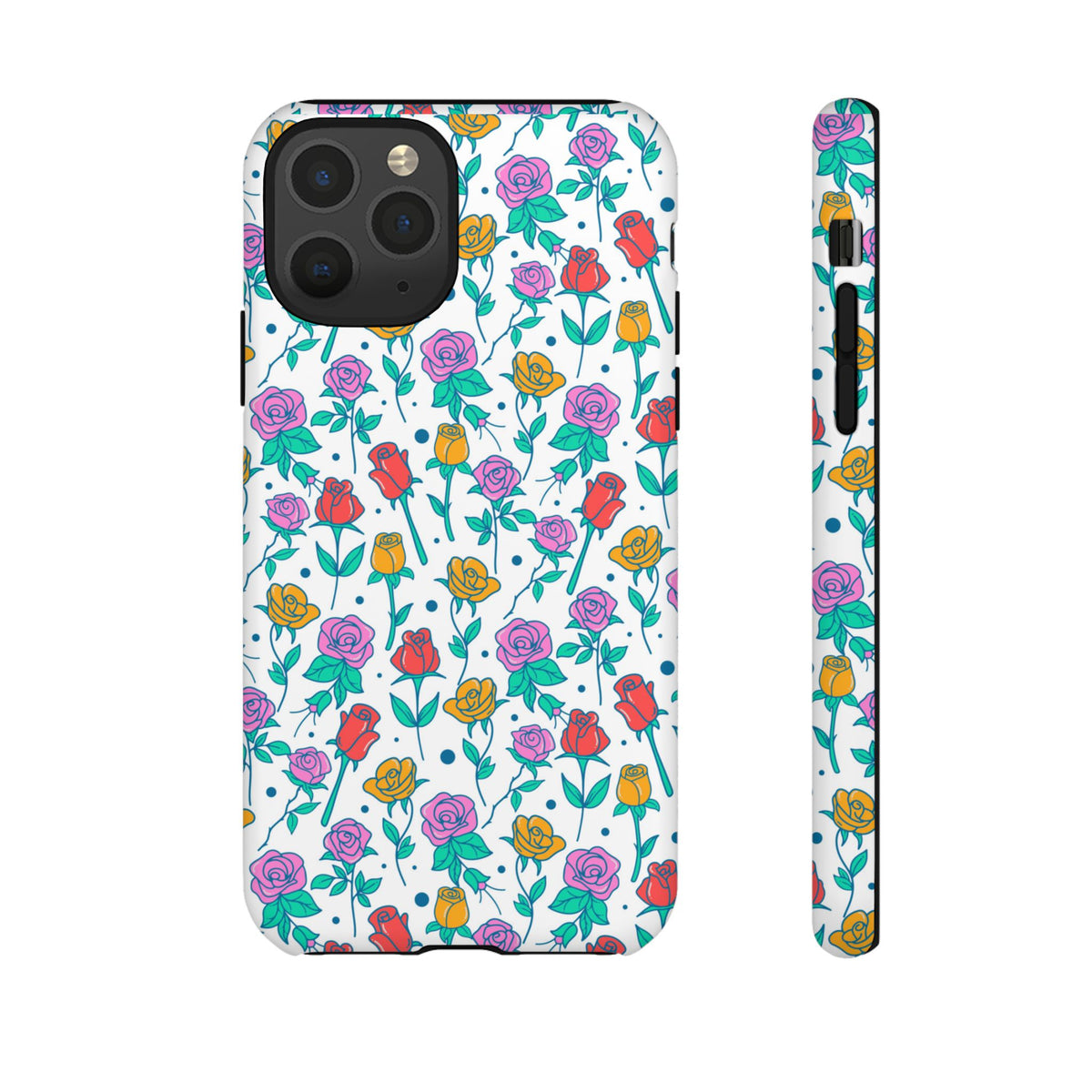 Floral Garden Tough Phone Case — Colorful Rose Pattern