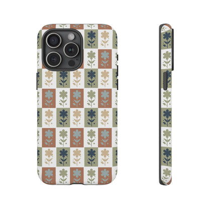 Floral Patchwork Tough Case — Retro Boho Phone Cover