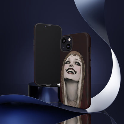 Phone Case — Gothic Laughing Nun Dark Art Protective Cover