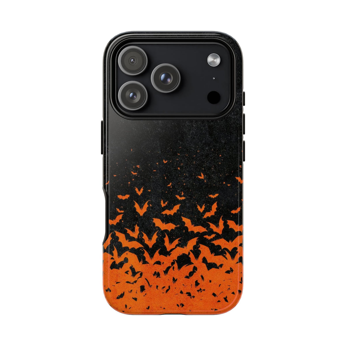 Halloween Orange Bat Swarm Phone Case — Tough Protective iPhone Cover