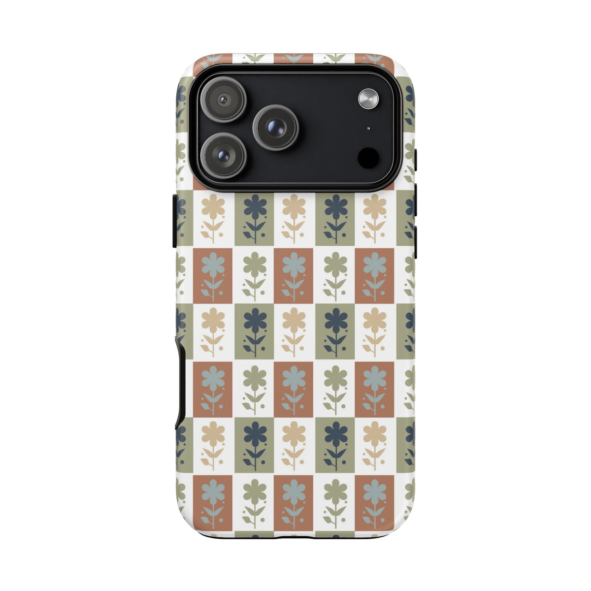Floral Patchwork Tough Case — Retro Boho Phone Cover