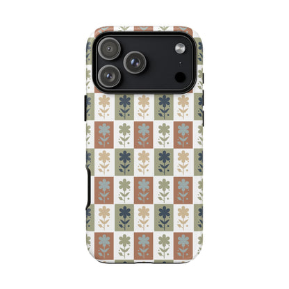 Floral Patchwork Tough Case — Retro Boho Phone Cover