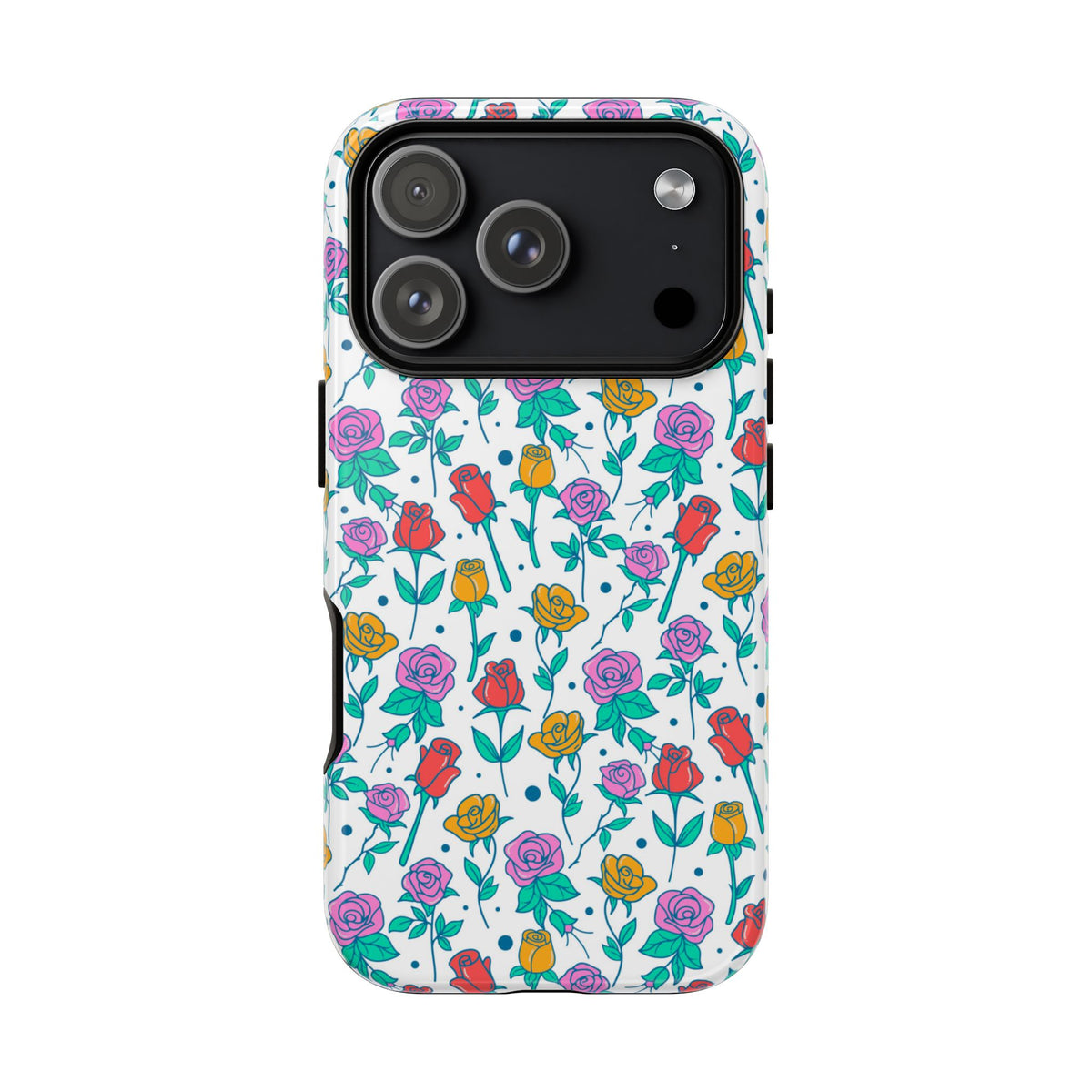 Floral Garden Tough Phone Case — Colorful Rose Pattern