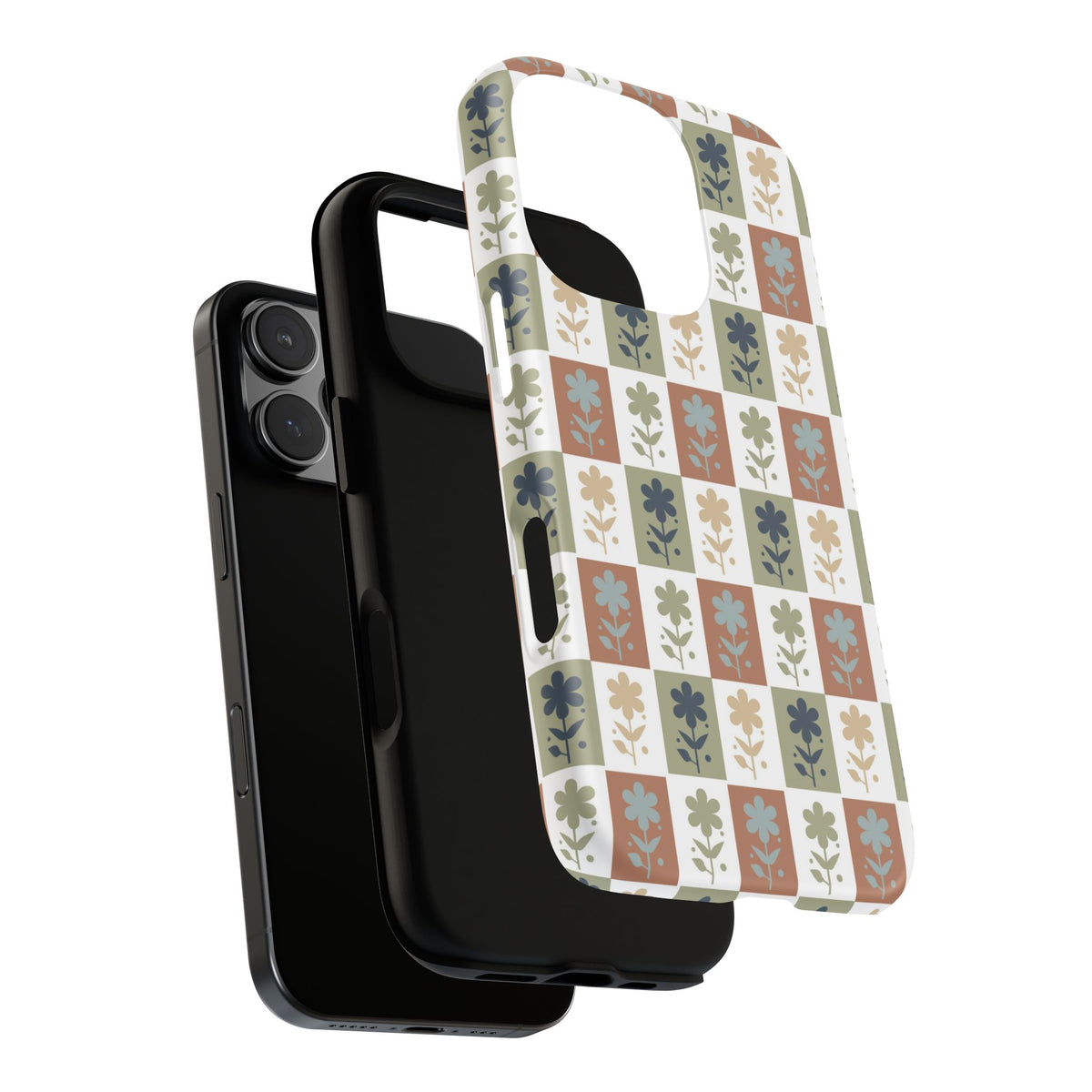 Floral Patchwork Tough Case — Retro Boho Phone Cover