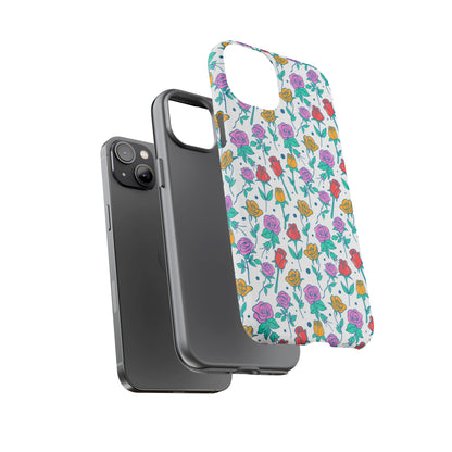 Floral Garden Tough Phone Case — Colorful Rose Pattern