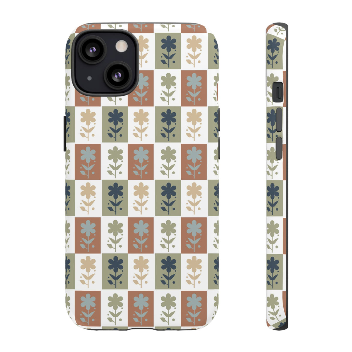 Floral Patchwork Tough Case — Retro Boho Phone Cover