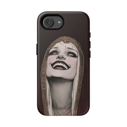 Phone Case — Gothic Laughing Nun Dark Art Protective Cover