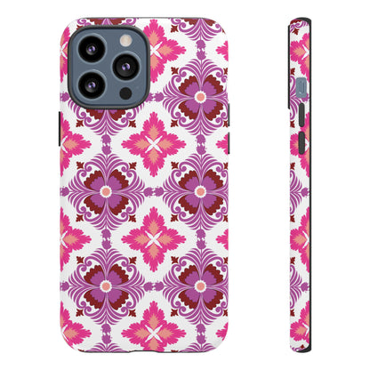 Pink Tile Floral Phone Case