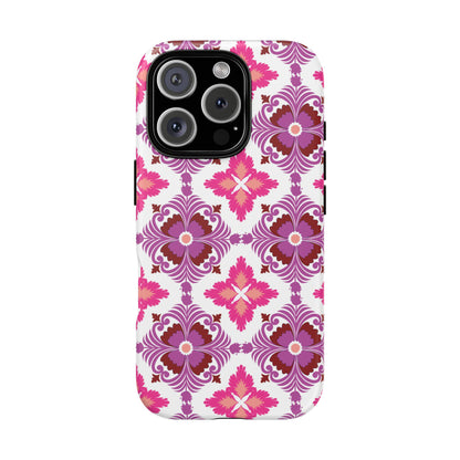 Pink Tile Floral Phone Case