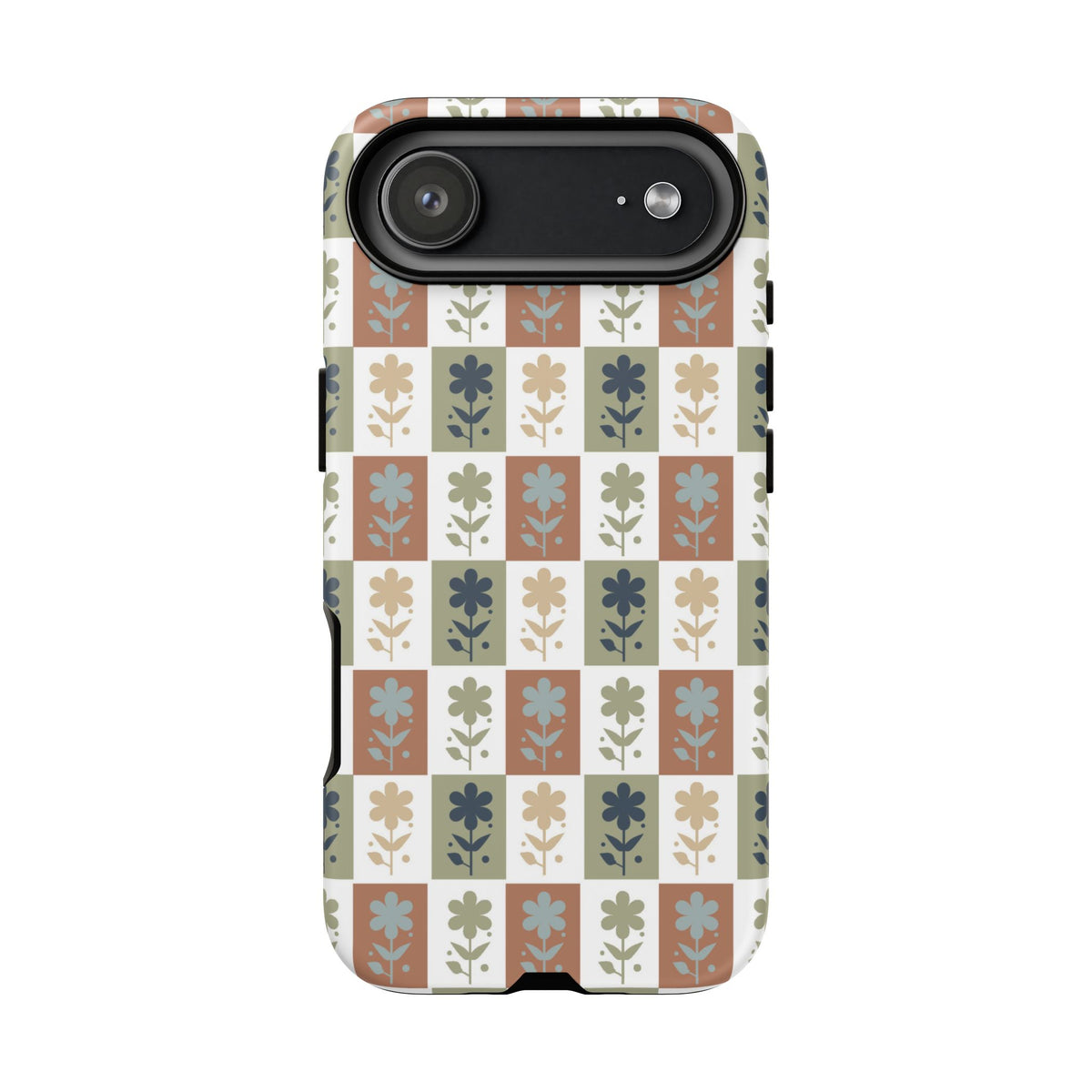 Floral Patchwork Tough Case — Retro Boho Phone Cover