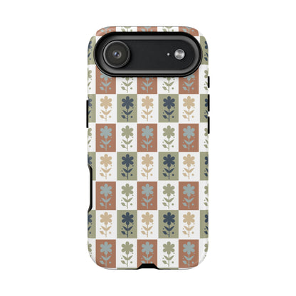 Floral Patchwork Tough Case — Retro Boho Phone Cover