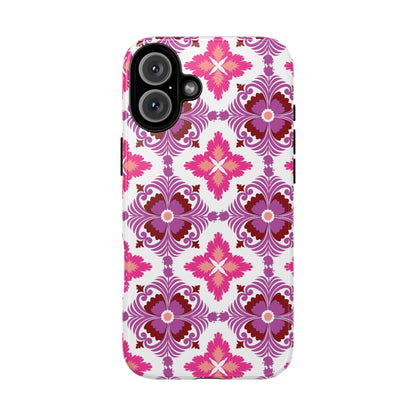 Pink Tile Floral Phone Case