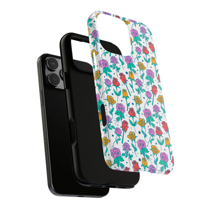 Floral Garden Tough Phone Case — Colorful Rose Pattern