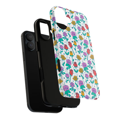 Floral Garden Tough Phone Case — Colorful Rose Pattern