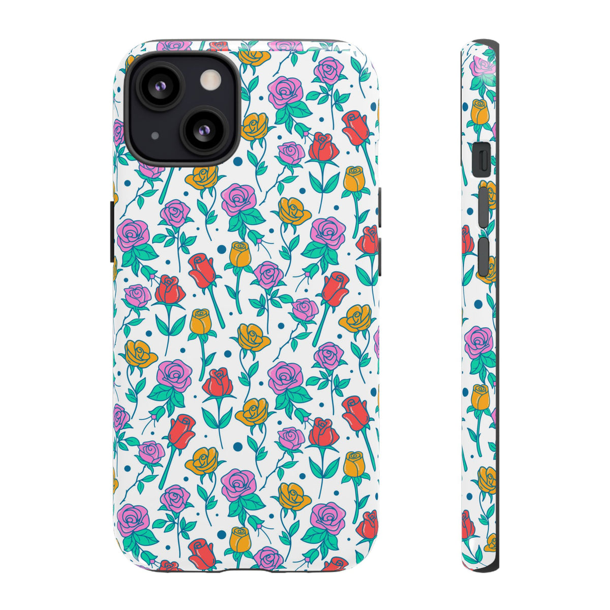 Floral Garden Tough Phone Case — Colorful Rose Pattern