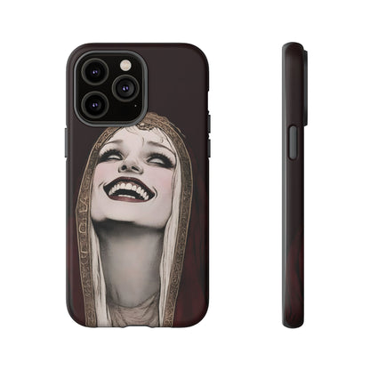 Phone Case — Gothic Laughing Nun Dark Art Protective Cover