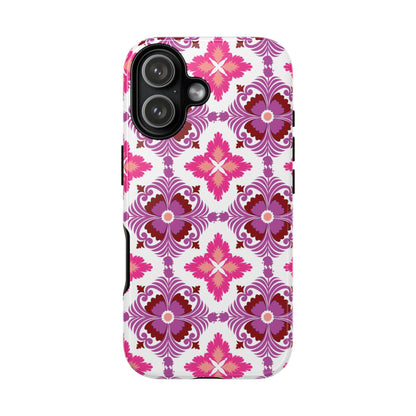 Pink Tile Floral Phone Case