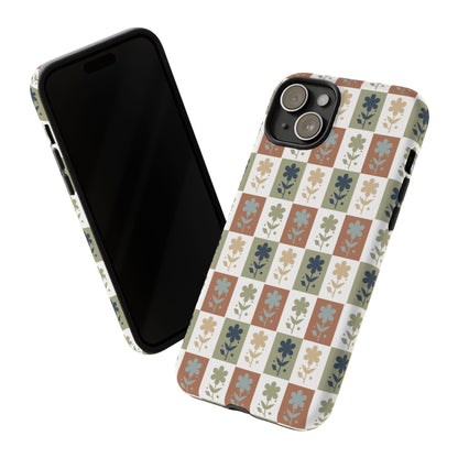 Floral Patchwork Tough Case — Retro Boho Phone Cover