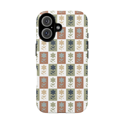 Floral Patchwork Tough Case — Retro Boho Phone Cover