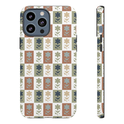 Floral Patchwork Tough Case — Retro Boho Phone Cover