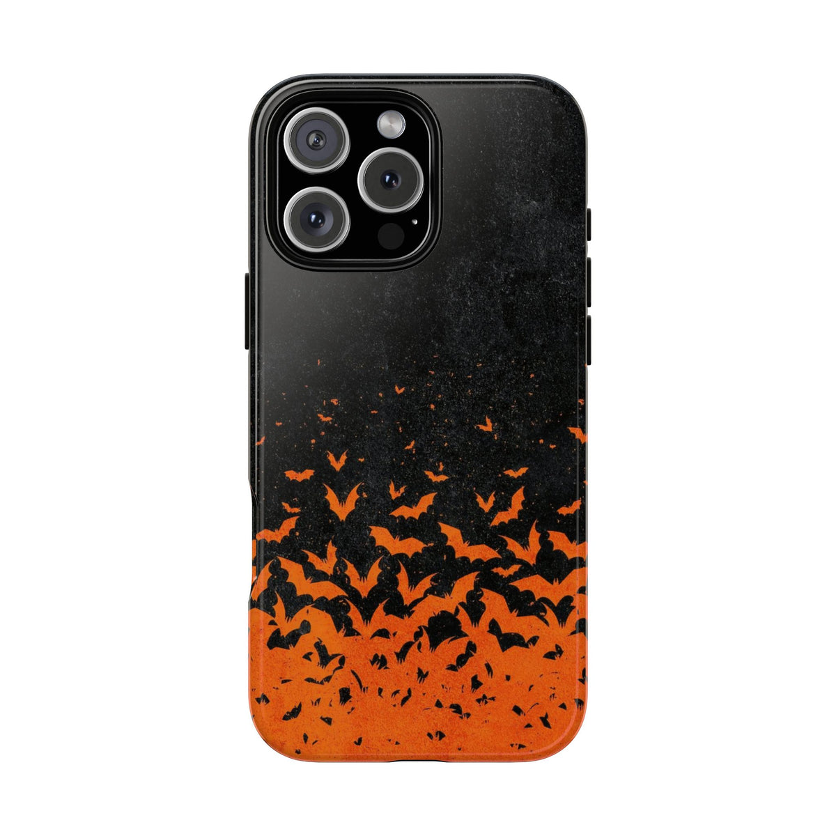 Halloween Orange Bat Swarm Phone Case — Tough Protective iPhone Cover